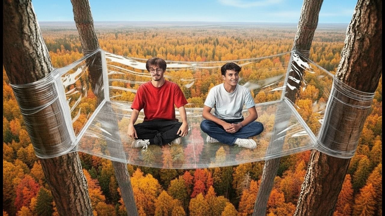 On a Construit une Cabane en Film Plastique (oui c'est débile)