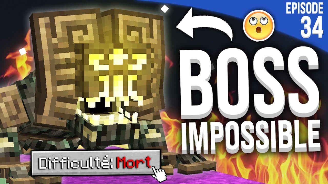 OK, CETTE FOIS CE BOSS EST TROP DIFFICILE... (j'en ai marre) | Minecraft Moddé S5 | Episode 34