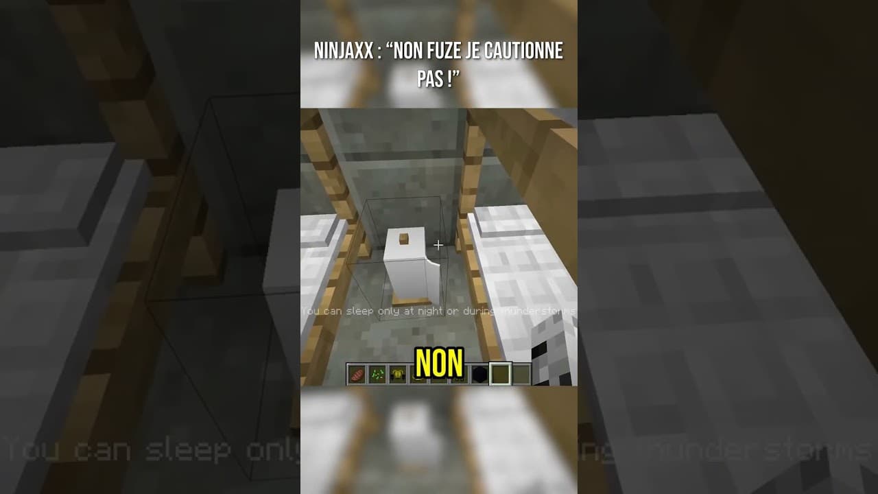 Ninjaxx découvre ce que cache Fuze sous son lit