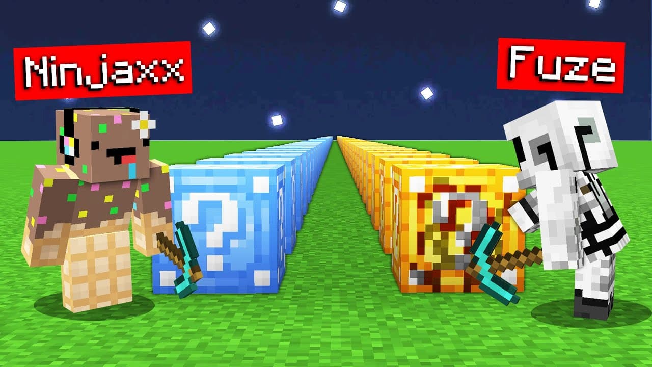 J'ai piégé Ninjaxx avec des Lucky Blocks spéciaux !