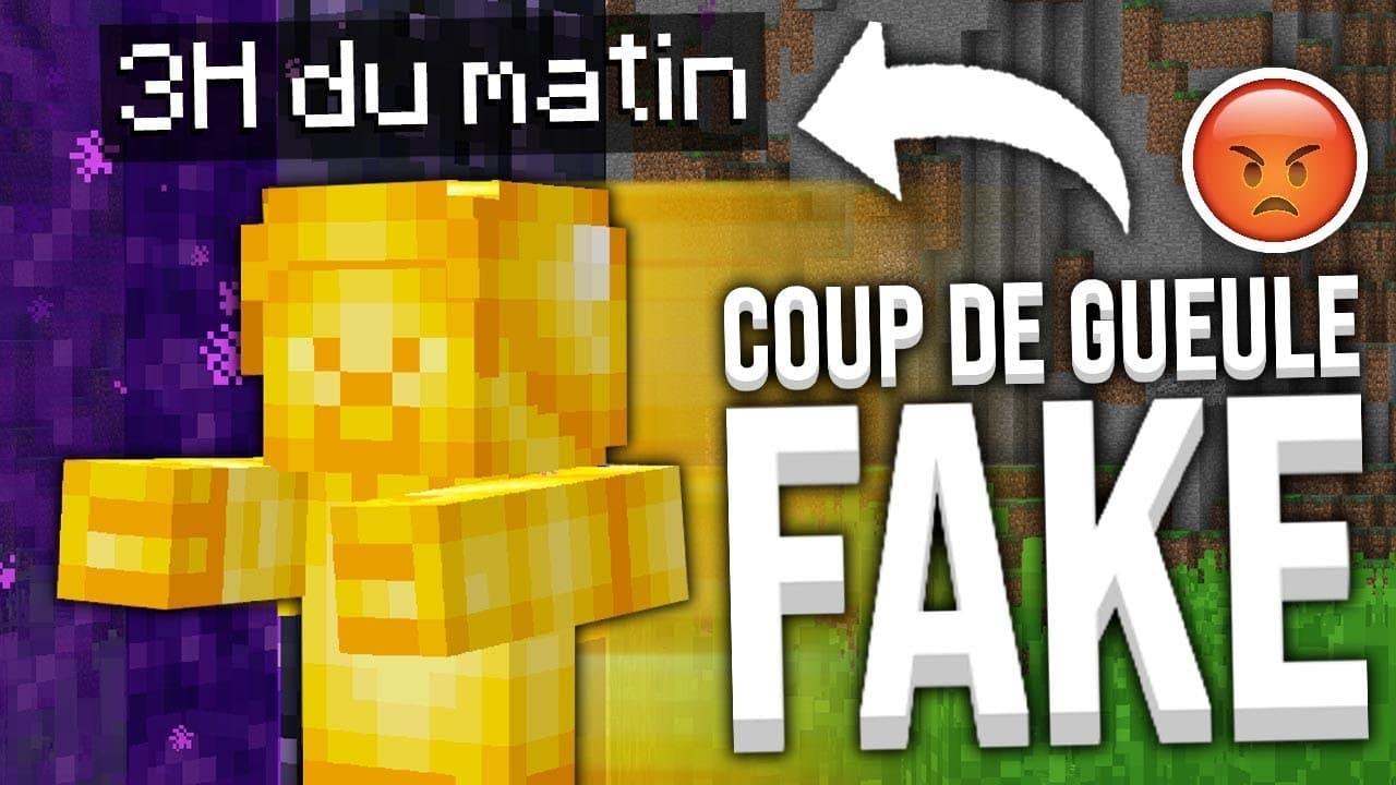 COUP DE GUEULE: LES FAKES SUR MINECRAFT !