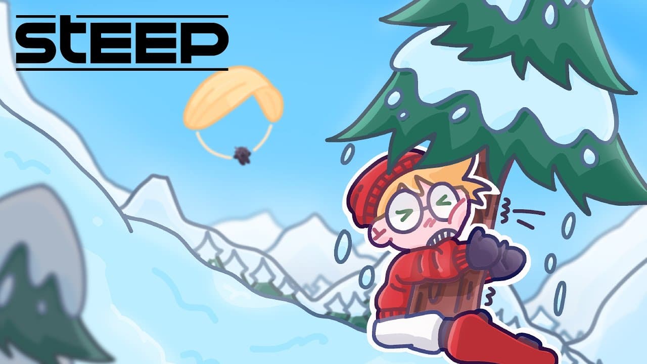 Je fonce à 200km/h sur une piste de ski... (Steep)