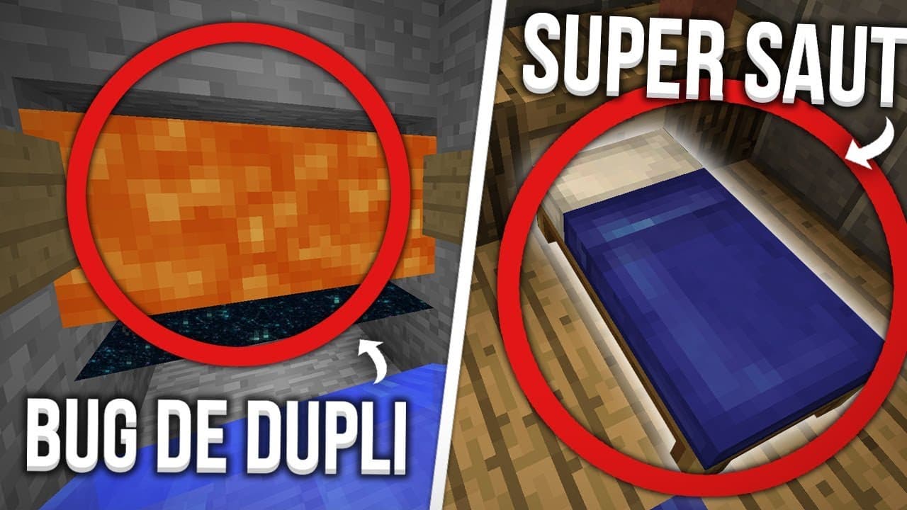 6 BUGS UTILES DANS MINECRAFT !